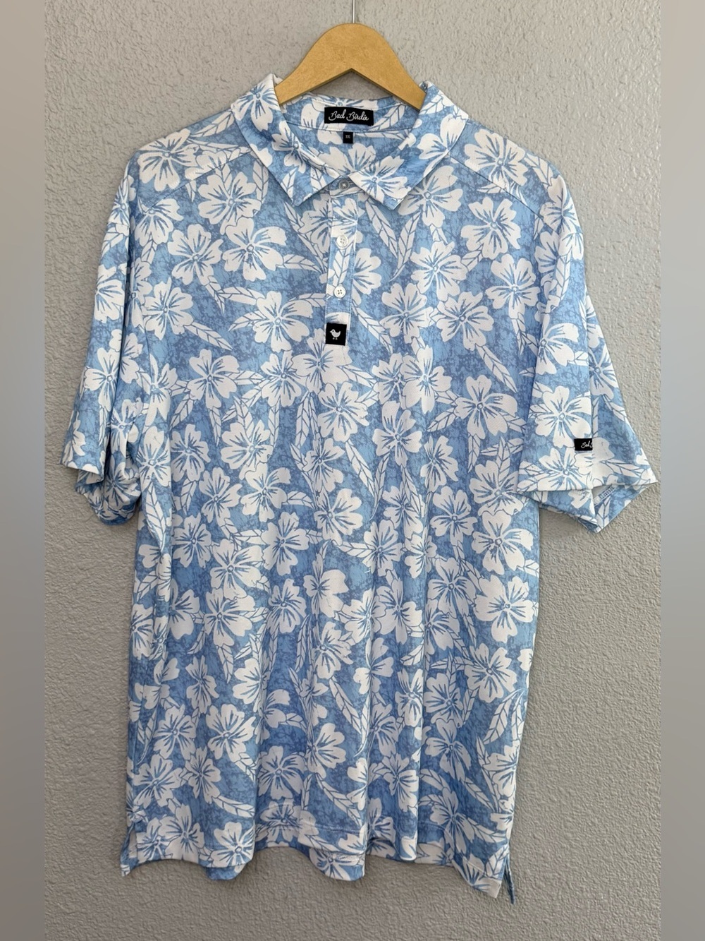 Bad Birdie | Pique Performance Golf Polo | Floral | Size XXL